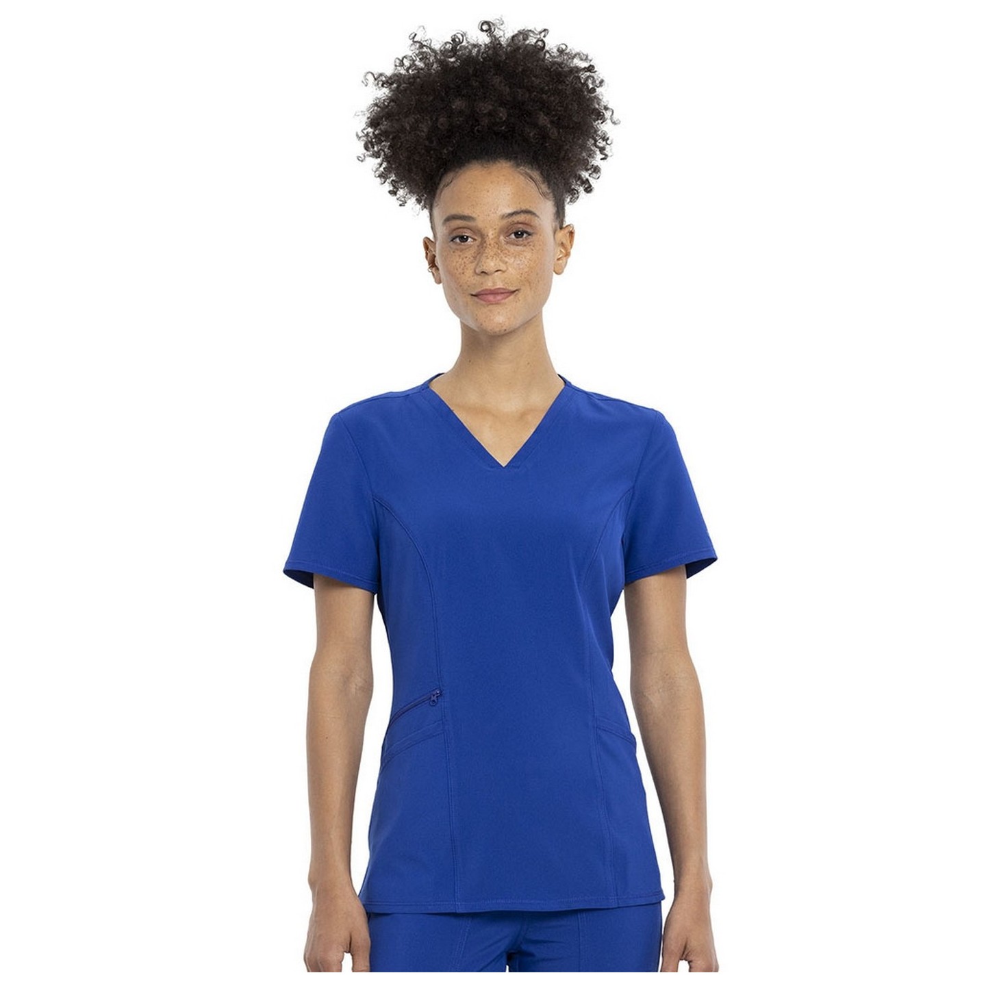 CKA684 Allura Fitted V-Neck 3 Pocket Top by Cherokee