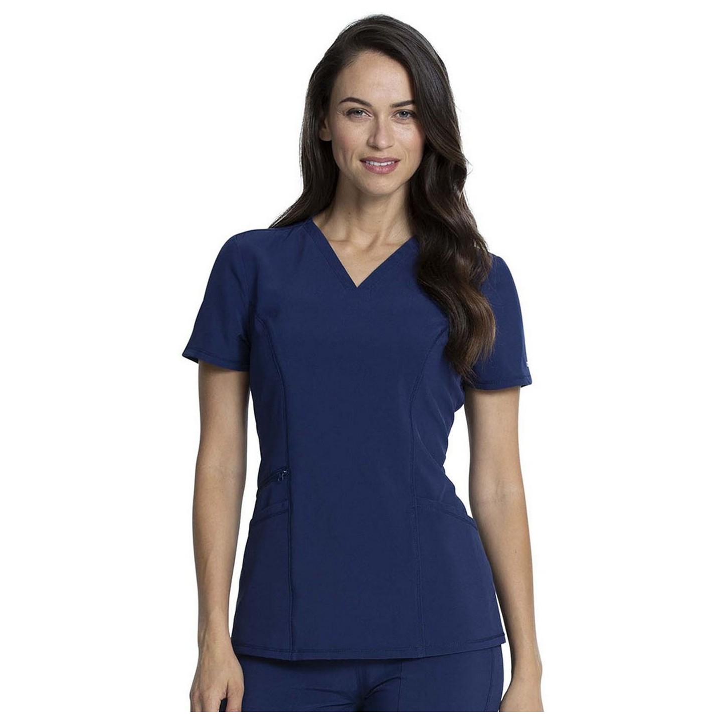 CKA684 Allura Fitted V-Neck 3 Pocket Top by Cherokee