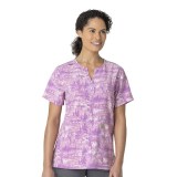 C13214 Carhartt Force Cross-Flex Tunique Modern à Col Cranté Imprimé - Hatchwork