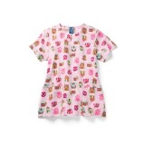 Z16213 Zoe + Chloe Haut Imprimée Encoches Cou - Snow Place Like Home