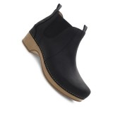 Becka Black Oiled Pull Up Boot by Dansko