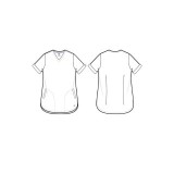 2353 Healing Hands Joy V-Neck Camo Top