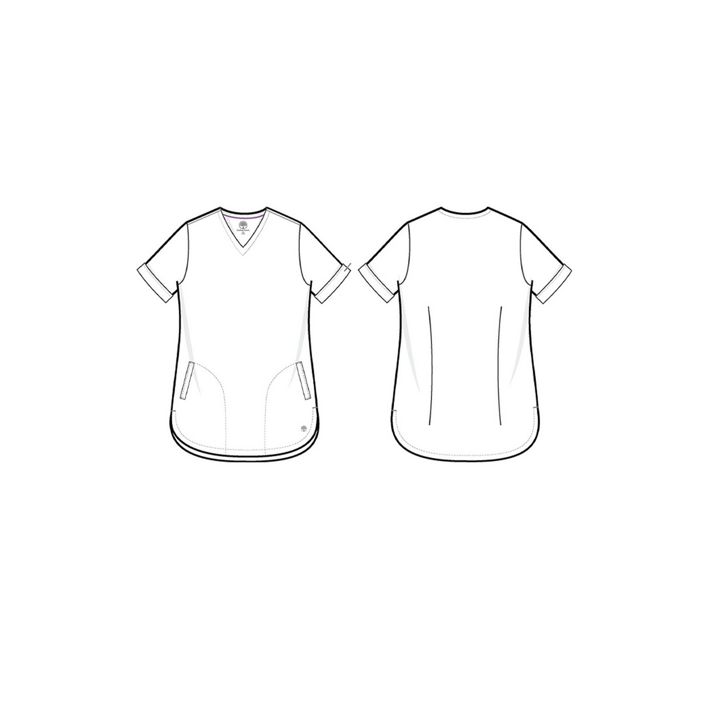 2353 Healing Hands Joy V-Neck Camo Top