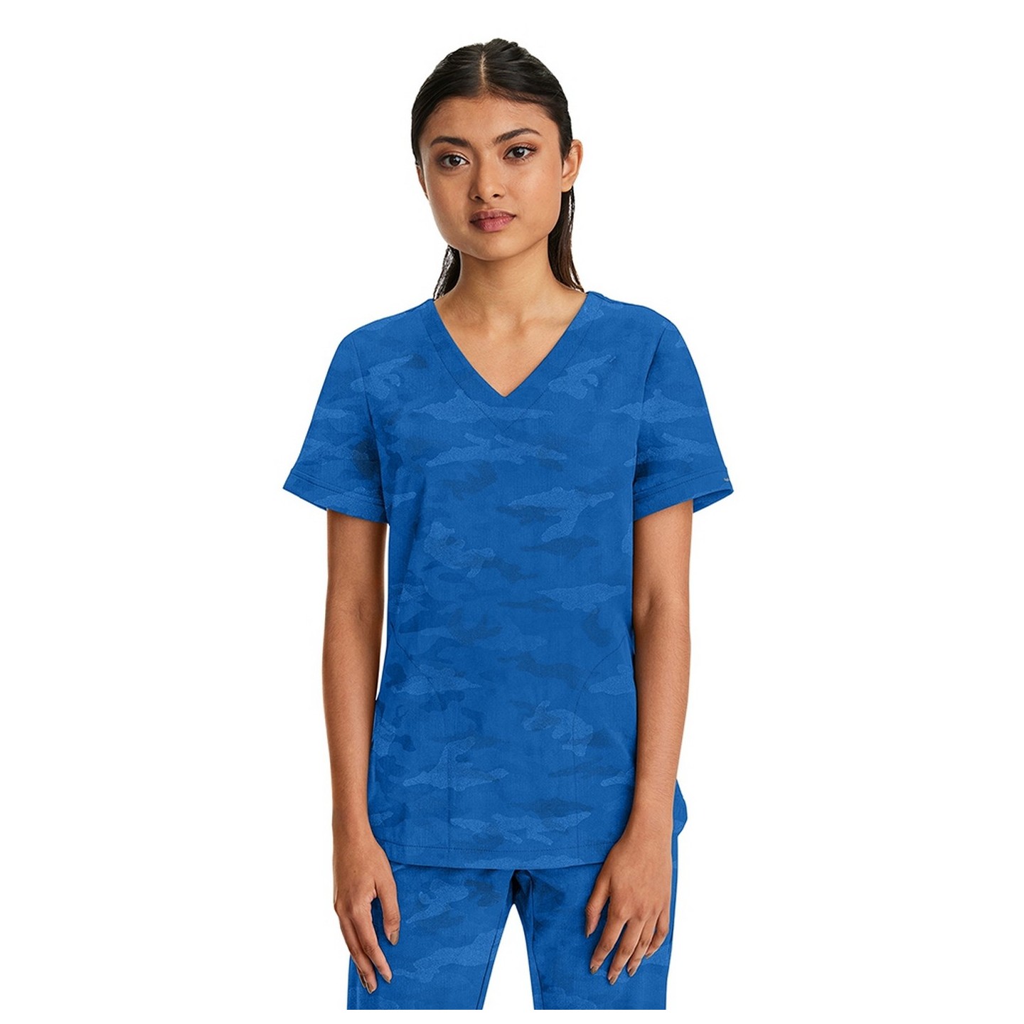 2353 Healing Hands Joy V-Neck Camo Top