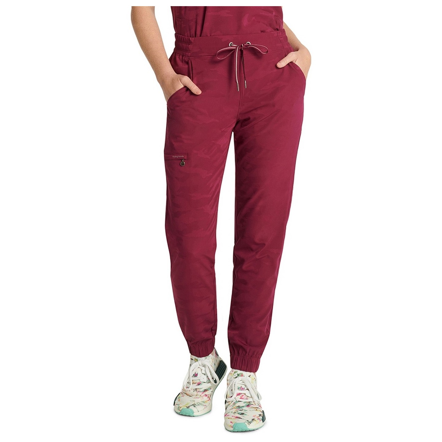 9350 Healing Hands Tate Flat Front Camo Jogger Pant