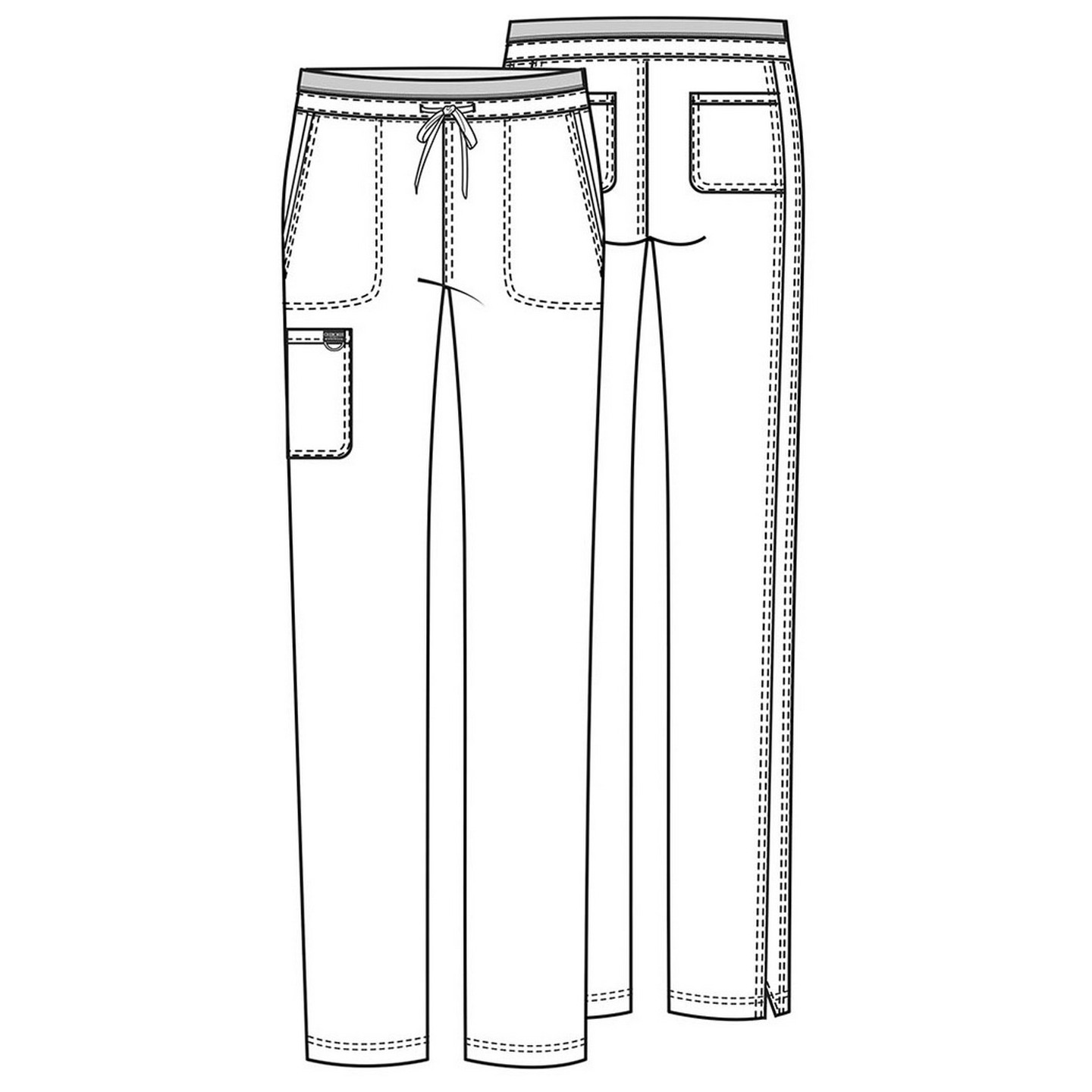 WW105 Workwear Revolution Pantalon à Jambes Effilées et 5 Poches de Cherokee