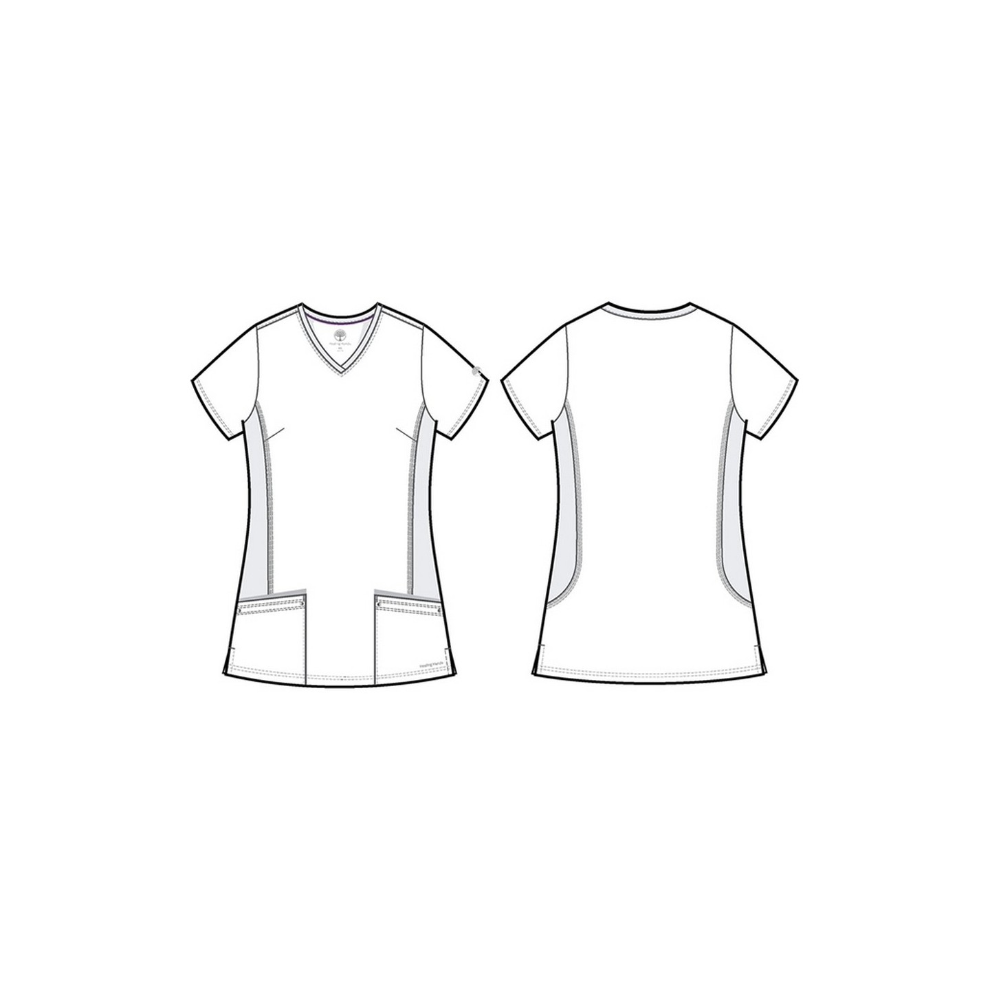 2245 Healing Hands Purple Label Yoga Juliet Top