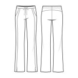 9095P Petite Healing Hands Purple Label Pantalons Taylor Jambes Coupées en Bottes