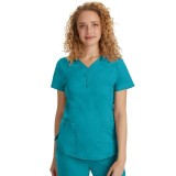 2167 Healing Hands Purple Label Jane Y-Neck Top