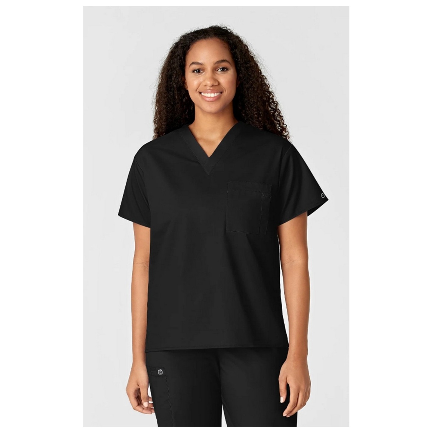 100 WonderWORK Unisex V-Neck Top with Chest Pocket