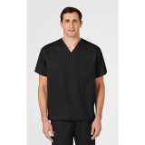 100 WonderWORK Haut à Col en V Unisexe avec 1 Poche au Poitrine