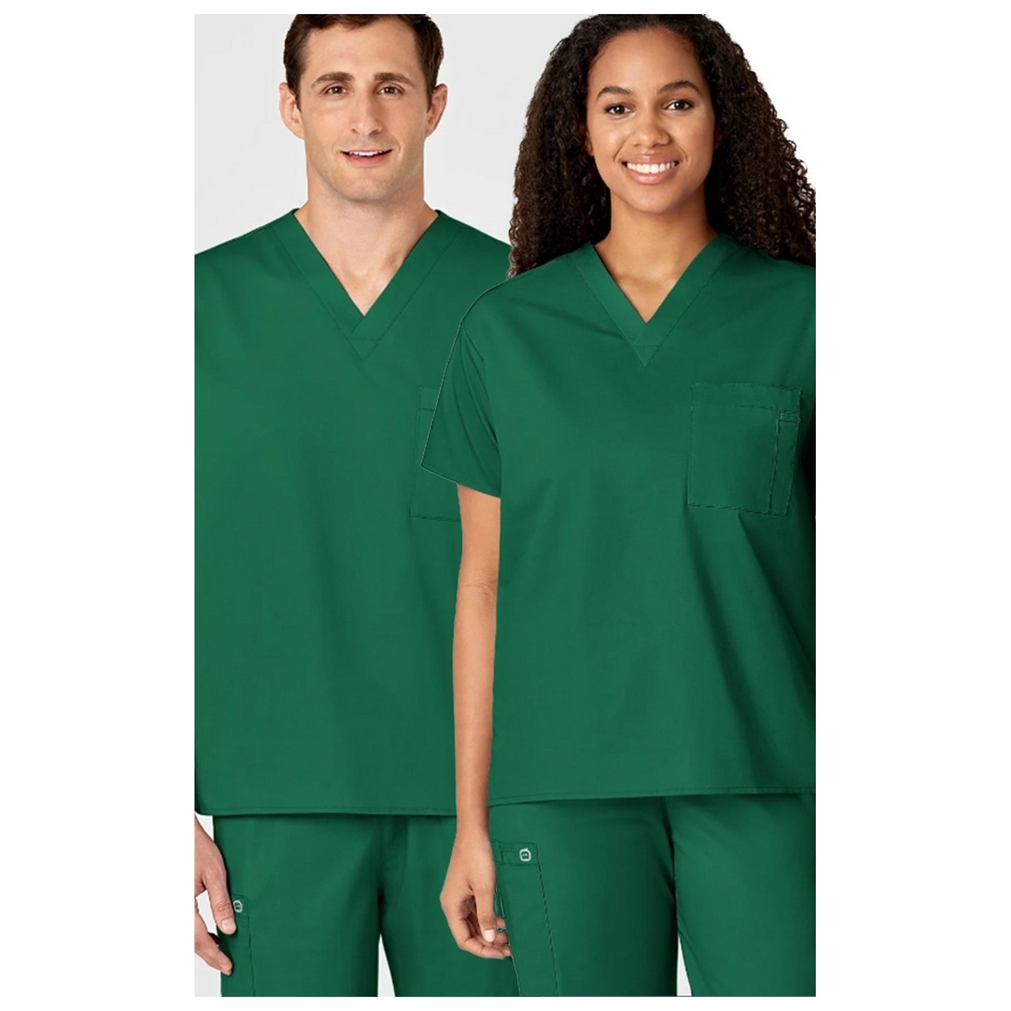 100 WonderWORK Unisex V-Neck Top with Chest Pocket