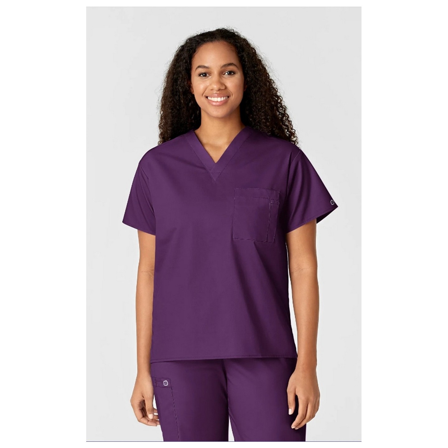 100 WonderWORK Unisex V-Neck Top with Chest Pocket