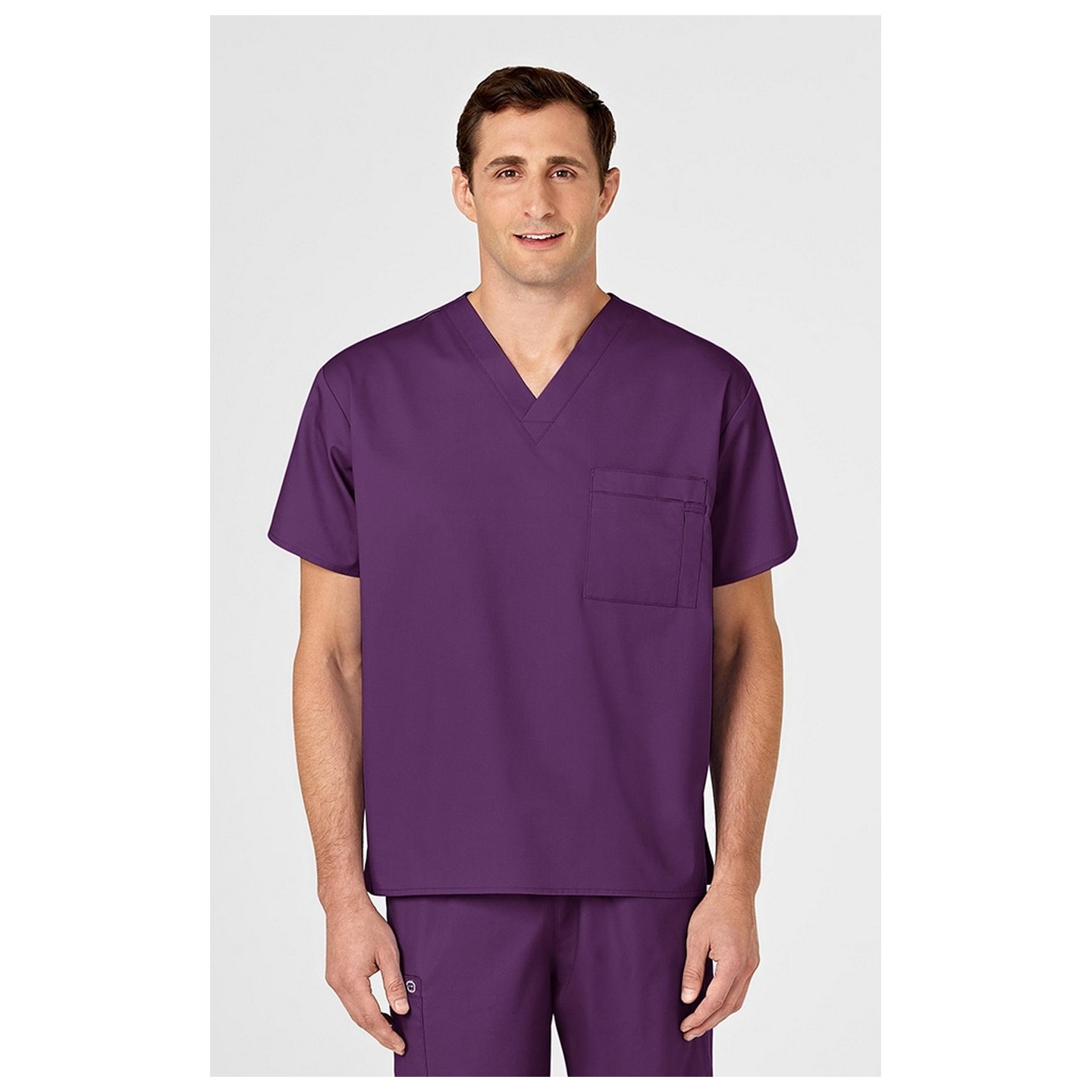 100 WonderWORK Unisex V-Neck Top with Chest Pocket