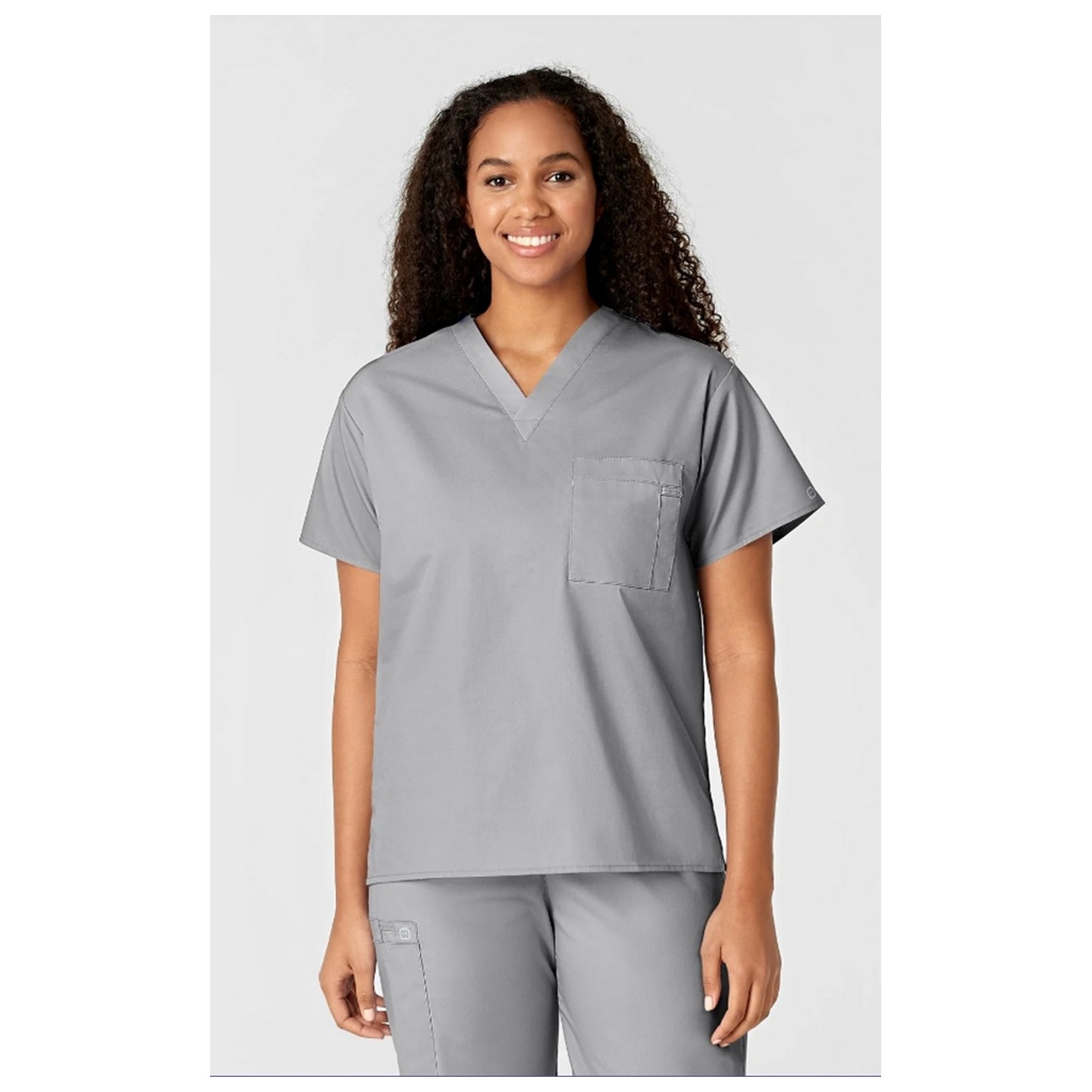 100 WonderWORK Unisex V-Neck Top with Chest Pocket