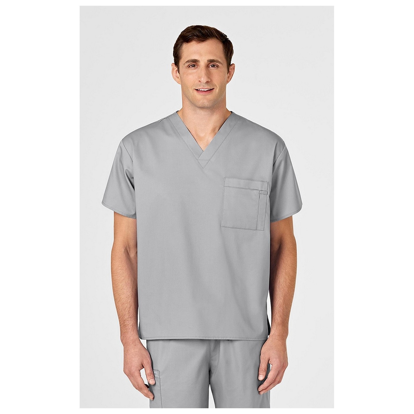 100 WonderWORK Unisex V-Neck Top with Chest Pocket