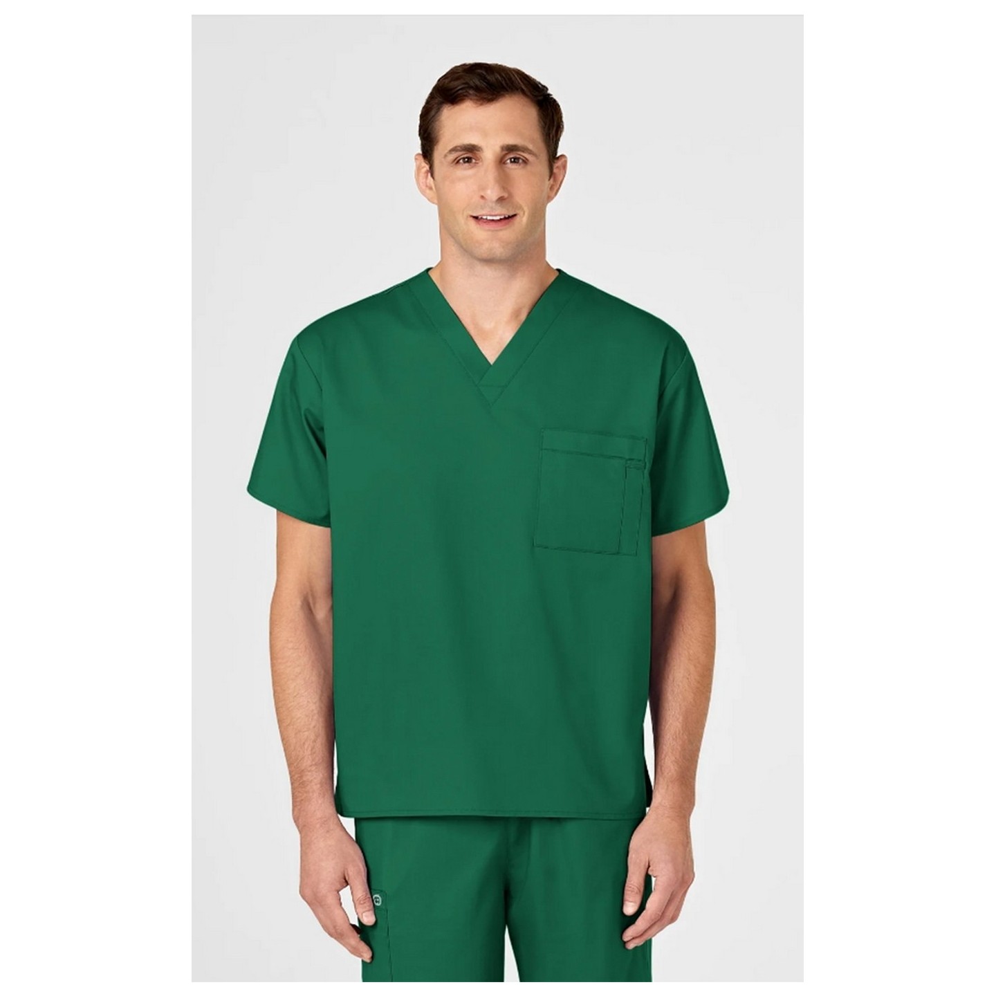 100 WonderWORK Unisex V-Neck Top with Chest Pocket