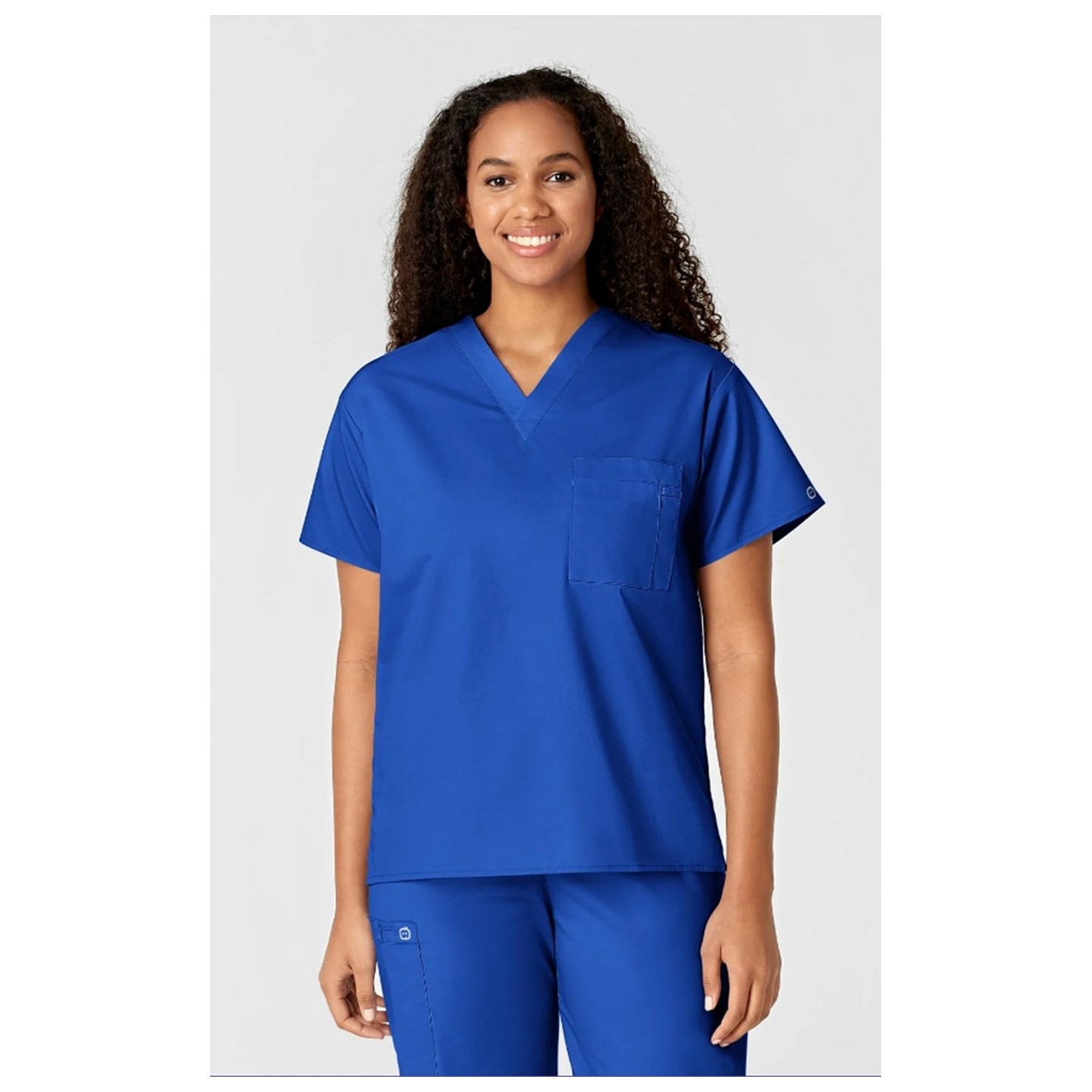 100 WonderWORK Unisex V-Neck Top with Chest Pocket