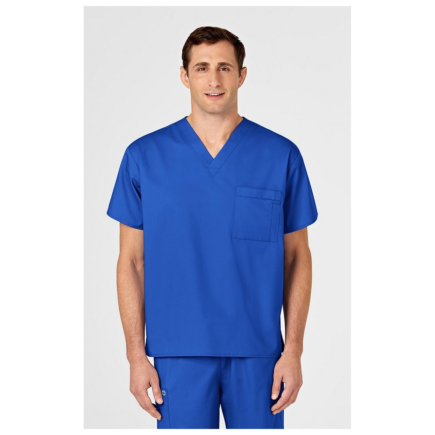 100 WonderWORK Unisex V-Neck Top with Chest Pocket