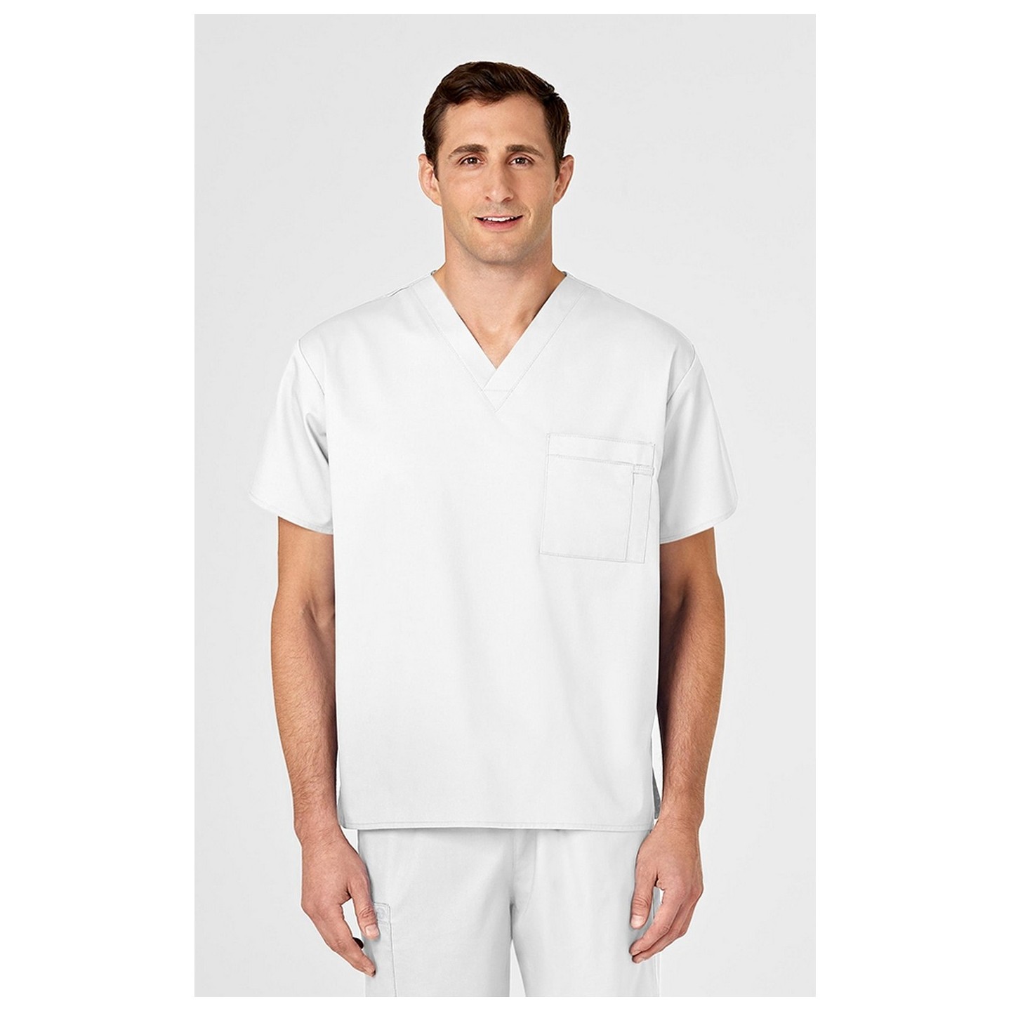 100 WonderWORK Unisex V-Neck Top with Chest Pocket