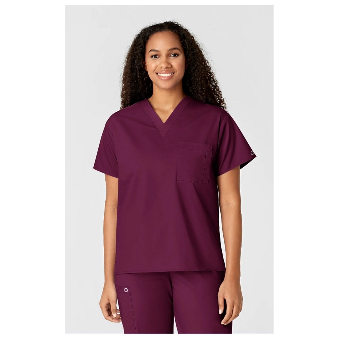 100 WonderWORK Unisex V-Neck Top with Chest Pocket