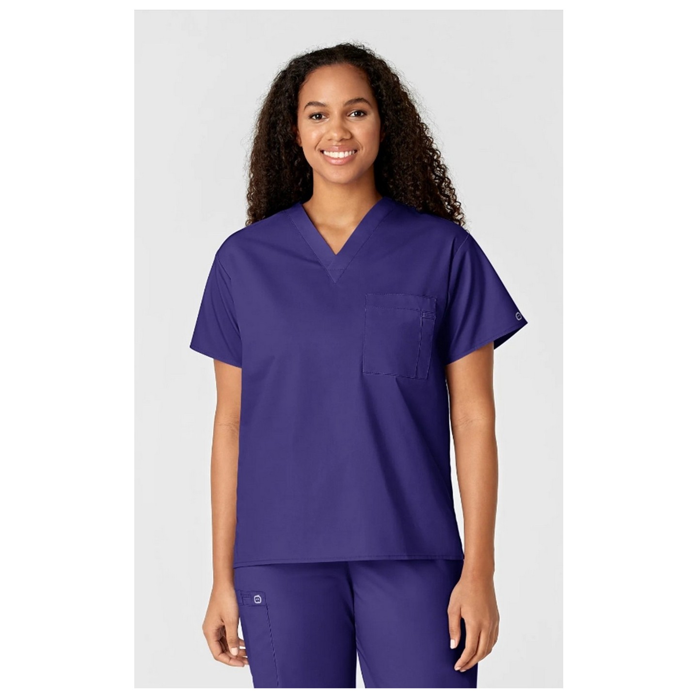 100 WonderWORK Unisex V-Neck Top with Chest Pocket