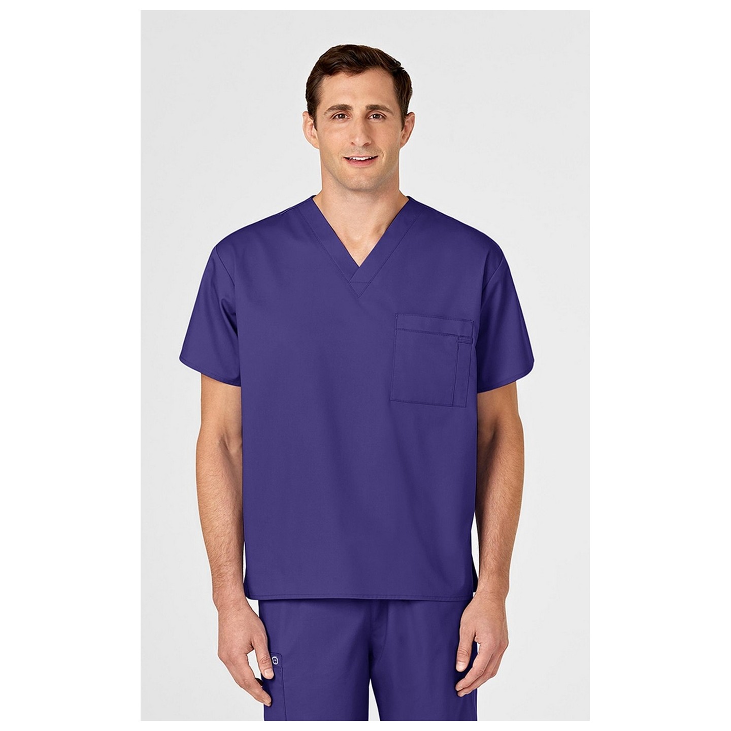 100 WonderWORK Unisex V-Neck Top with Chest Pocket