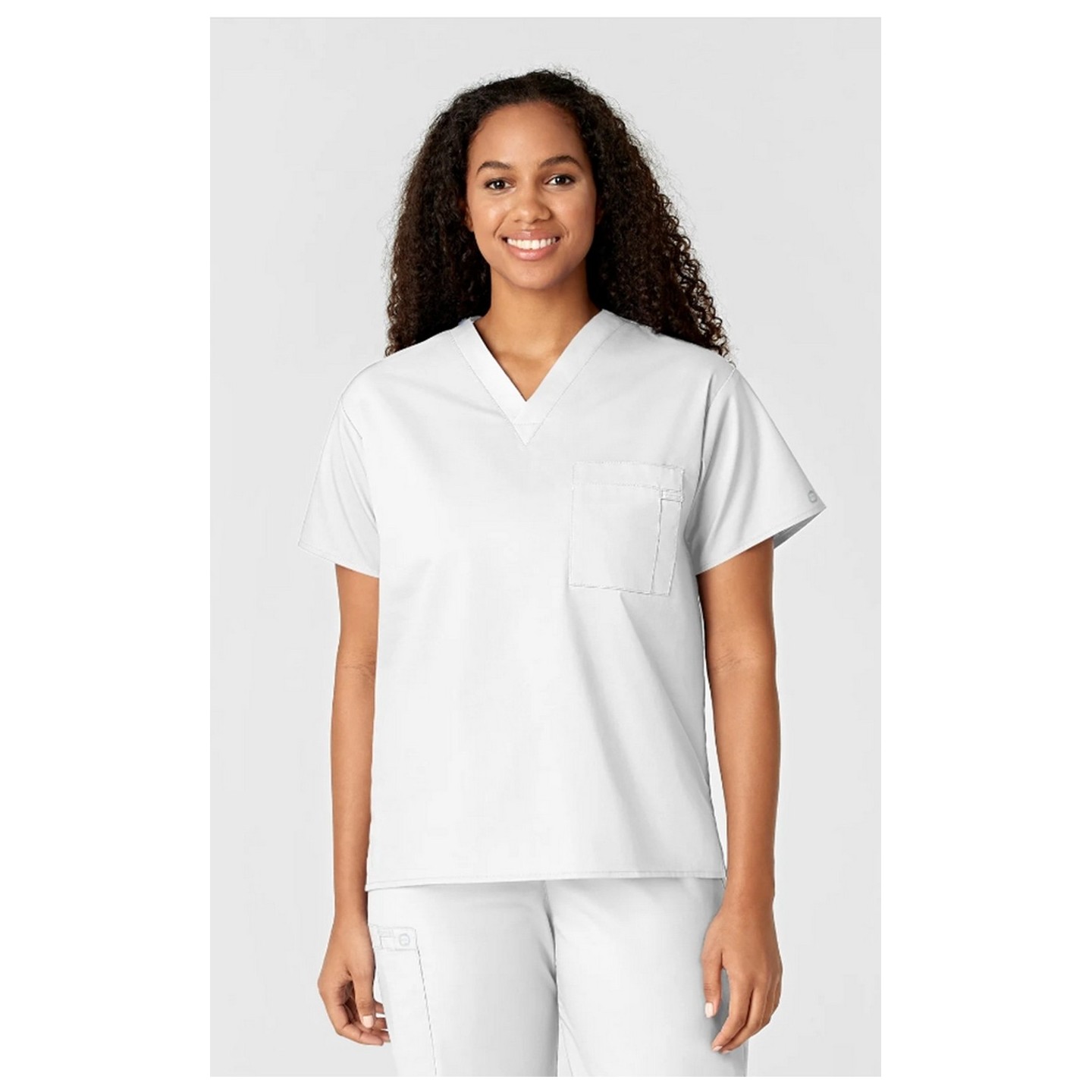 100 WonderWORK Unisex V-Neck Top with Chest Pocket