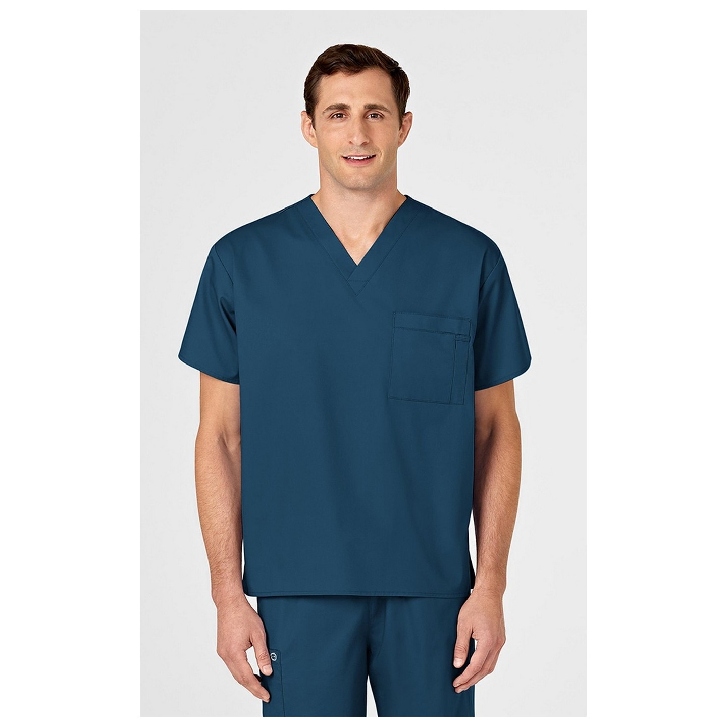 100 WonderWORK Unisex V-Neck Top with Chest Pocket