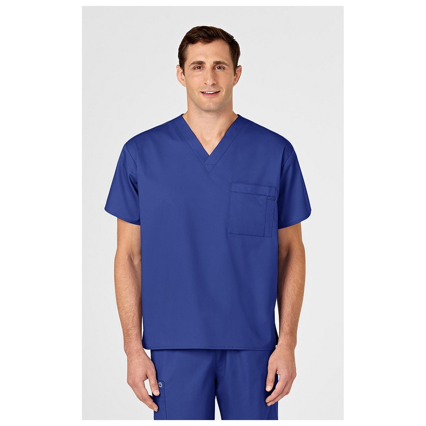 100 WonderWORK Unisex V-Neck Top with Chest Pocket