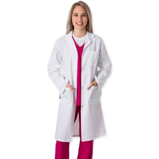 4500 Greentown Classix – Manteau de laboratoire unisexe avec fermeture bouton-pression