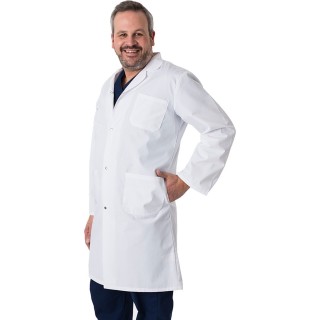 4500 Greentown Classix – Manteau de laboratoire unisexe avec fermeture bouton-pression