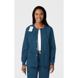 800 WonderWORK Manteau Unisexe avec Col Rond et Fermature à Pression