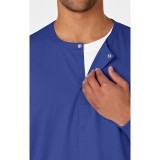 800 WonderWORK Unisex Snap Front Round Collar Jacket