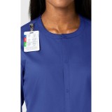 800 WonderWORK Manteau Unisexe avec Col Rond et Fermature à Pression