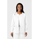 800 WonderWORK Manteau Unisexe avec Col Rond et Fermature à Pression