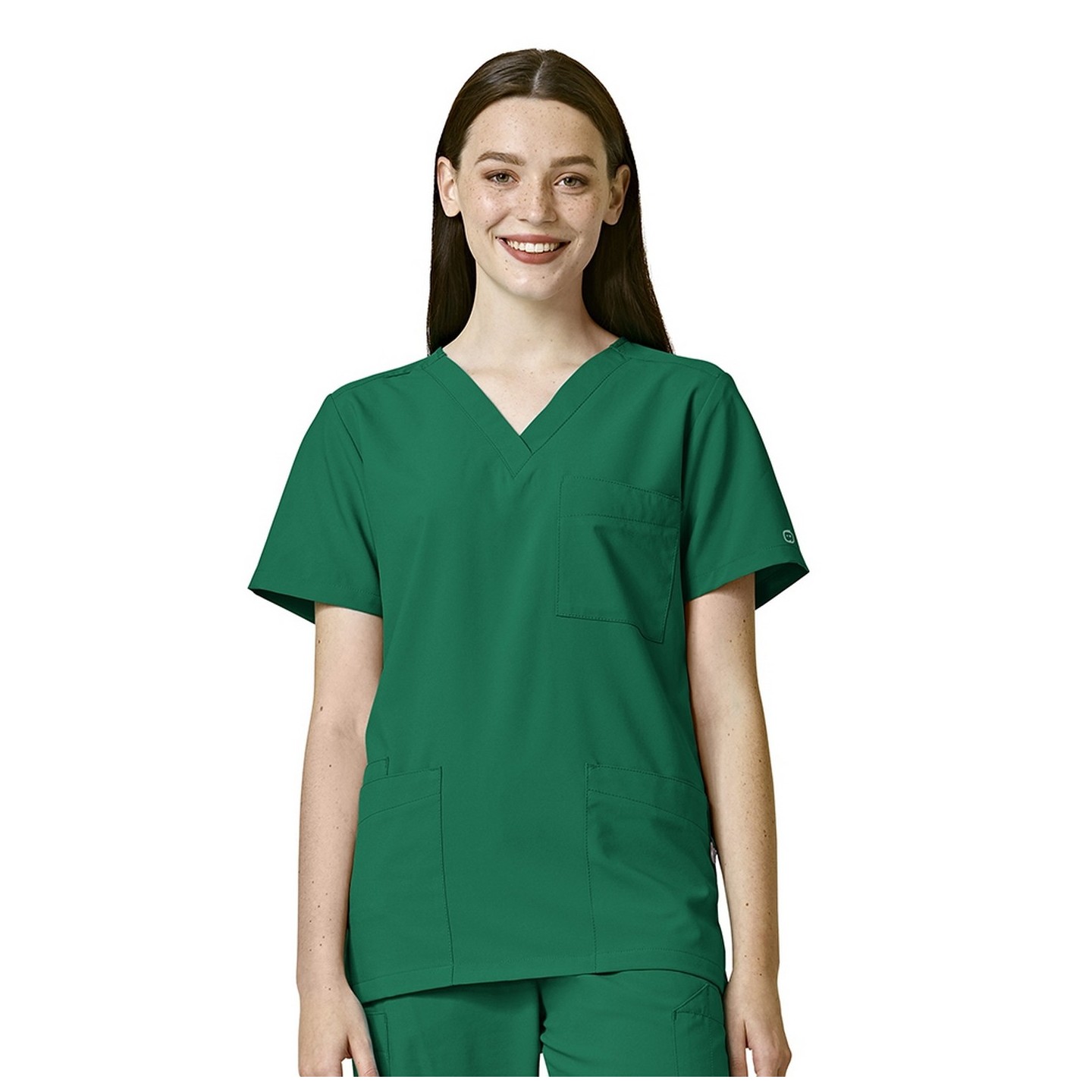 6855 W123 by WonderWink Unisex 4-Pocket Utility Top (Men's View)