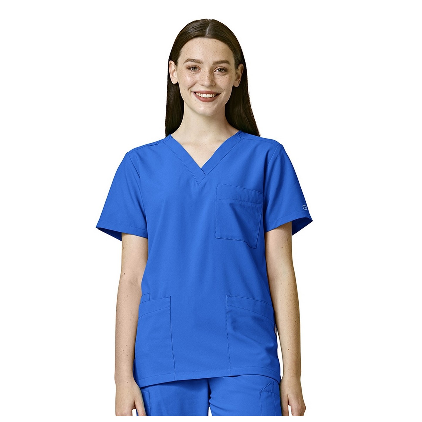 6855 W123 by WonderWink Unisex 4-Pocket Utility Top (Men's View)