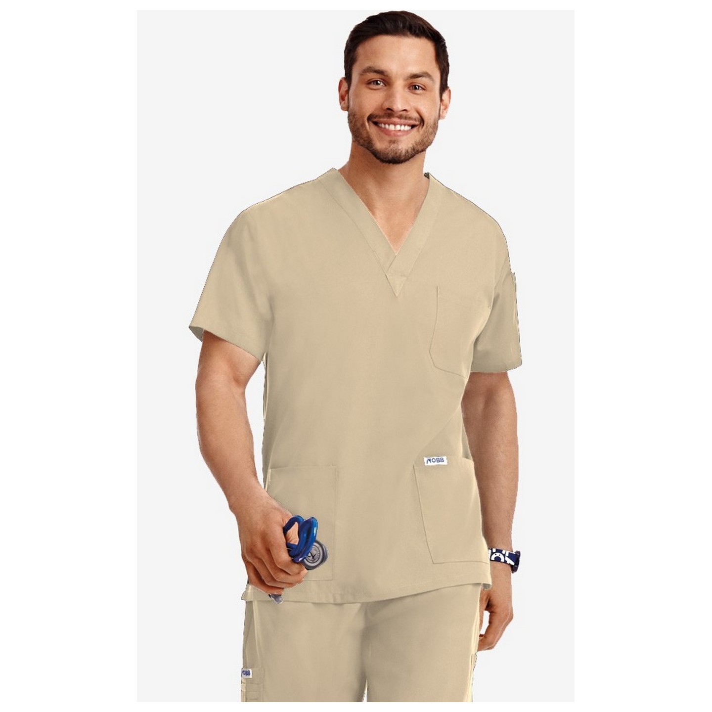 *VENTE FINALE KHAKI 310T-Petite Haut classique unisexe 3 Poches par MOBB