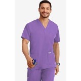 *FINAL SALE LILAC 310T-Petite MOBB Classic Unisex 3 Pocket Scrub Top