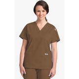 *FINAL SALE BROWN 310T MOBB Classic Unisex 3 Pocket Scrub Top