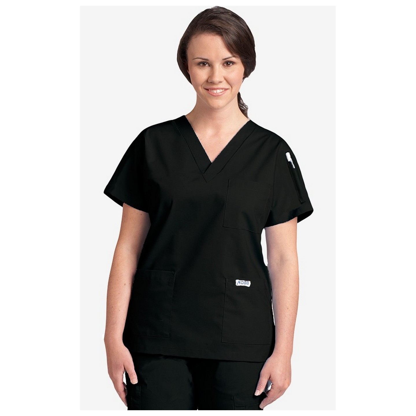 310T MOBB Classic Unisex 3 Pocket Scrub Top (Men's View)