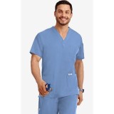 MOBB Classic Unisex 3 Pocket Scrub Top (Men's View) - Ceil (CE)