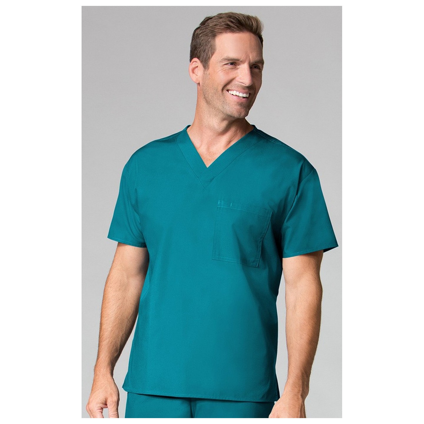 1006 Maevn CORE - Unisex V-Neck Top - Men's View - Teal