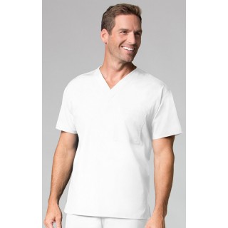 1006 Maevn CORE - Unisex V-Neck Top - Men's View - White
