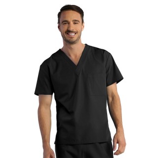 1706 RED PANDA Top unisexe col V (Homme)