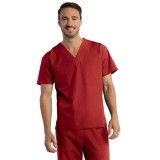 1706 RED PANDA Top unisexe col V (Homme)