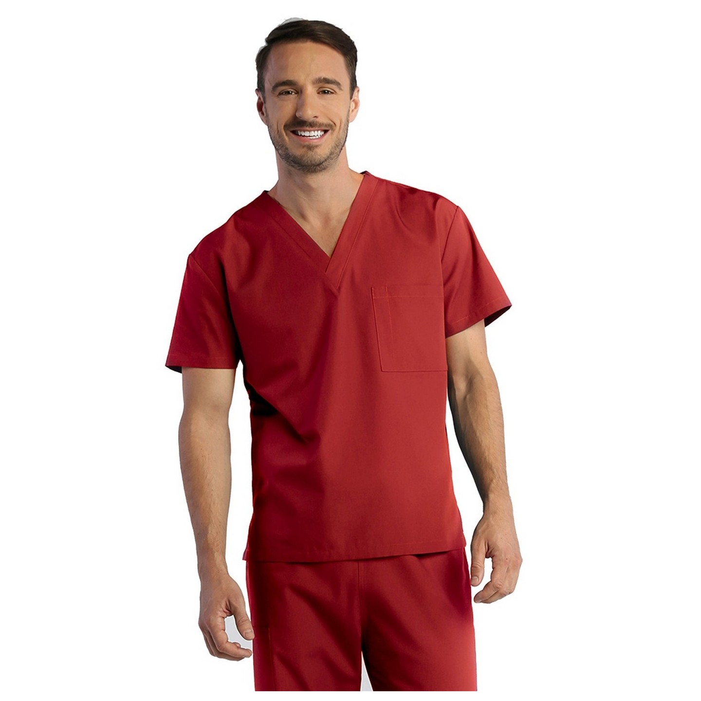 1706 RED PANDA Top unisexe col V (Homme)