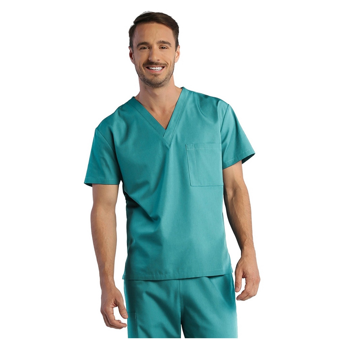 1706 RED PANDA Top unisexe col V (Homme)