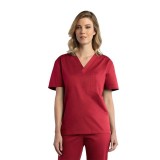 1706 Red Panda Unisex V-Neck Top by Maevn 